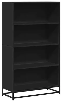 Immagine prodotto di vidaXL Libreria nera 80,5x35x139 cm Materiale a base di legno