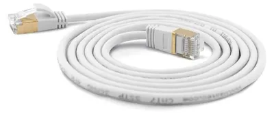 Productafbeelding van Wantec 7119 Wantec Patchkabel SSTP CAT7 Ste. CAT6a d=4mm 2,00m weiß