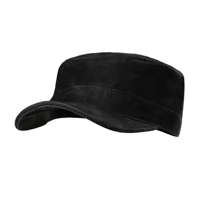 Produktbild von Herren Leder CUBA Cap Hut Schirmmütze in Black