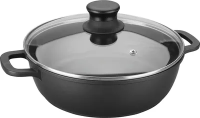 Image de LACOR 25827 Cocotte avec couvercle en verre 28 Fonte Aluminium