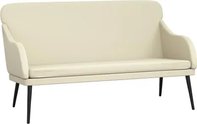 Produktbild von vidaXL Sitzbank Creme 110x76x80 cm Kunstleder