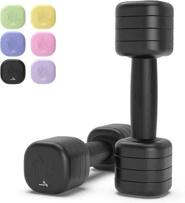 Productafbeelding van Verstelbare Halters - Fitness Gewicht - Kracht Training - Snelle Gewichtswissel - 2 x 2.5 kg - Zwart