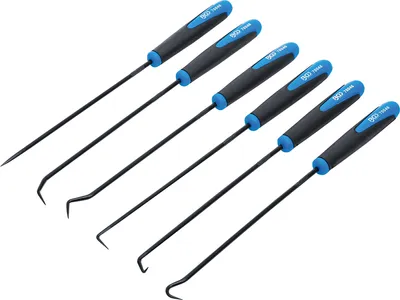 Produktbild von BGS 70046 | Haken-Satz | extra lang | 245 mm | 6-tlg.