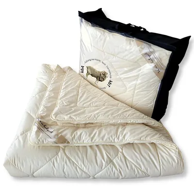 Produktbild von Bio Merino Schafschurwolle Winterdecke Kuschelzeit kbA und kbT in 200x200 cm