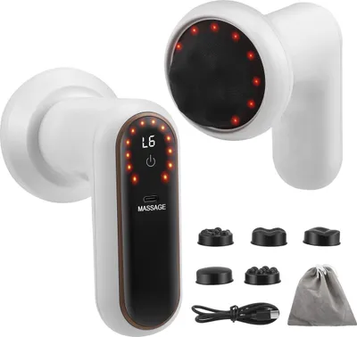 Produktbild von Elektrisches Massagegerät mit 5 Massageköpfen, 6 Intensitätsstufen und 3 Massageprogrammen zur Fettreduktion und Linderung von Muskelschmerzen.