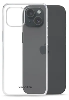 Produktbild von Mobilize Gelly Durchsichtig iPhone 15 Hülle Flexibles TPU Backcover - Transparent