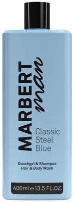 Produktbild von Marbert Man Classic Steel Blue 400 ml Hair & Bodywash Duschgel & Shampoo