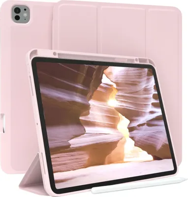 Produktbild von EAZY CASE Smartcase mit Stifthalter für Apple iPad Pro 13 (2025) Hülle mit Stifthalterung, Tablet Cover aufstellbar  13 Zoll in Rosa