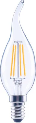 Produktbild von FLAIR LED Kerzenlampe dimmbar CL35 E14/4W(40W) 470 lm 2700 K warmweiß klar Windstoß Kerzenlampe