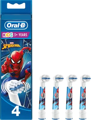 Produktbild von Braun Oral-B Spiderman 4er Aufsteckbürsten, Farbe:Bunt