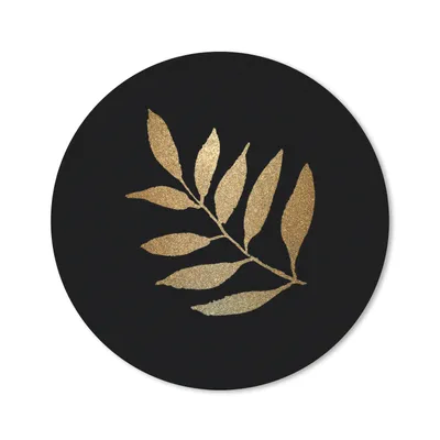 Produktbild von MuchoWow® Mauspad Mousepad Gold - Äste - Blatt 30x30 cm - Mousepads - Maus Mat - Pad - Mausunterlage - Tischunterlage - Schreibtischmatten