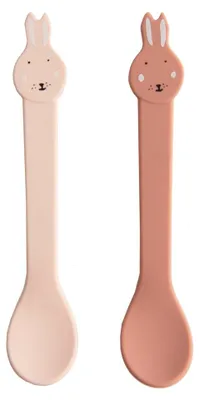 Zdjęcie produktu dla Trixie Baby 96-645, Zestaw sztućców dla malucha, Różowy, Silikon, Stal nierdzewna, Chłopak, dziewczyna, 30 mm, 20 mm