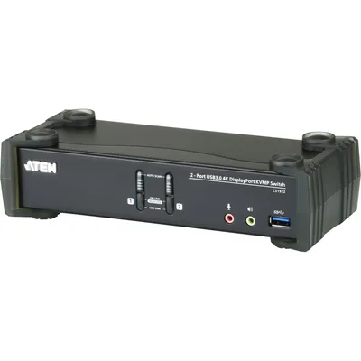 Immagine prodotto di Switch KVMP™ ATEN a 2 porte USB 3.1 Gen 1 4K DisplayPort 1.2 con audio (cavi KVM inclusi)