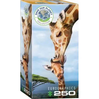 Immagine prodotto di Eurographics Puzzle Giraffenmutterkuss, Giraffen, 250 Teile, 33 x 48 cm, 8251-0294