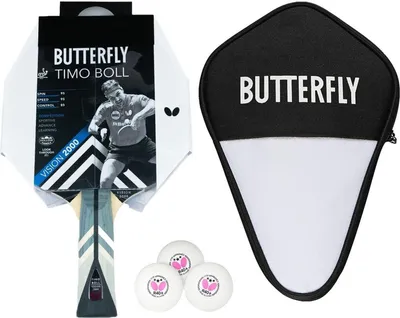 Produktbild von Butterfly 1x Timo Boll Vision 2000 Tischtennisschläger + Tischtennishülle + 3x 40+ 3*** Tischtennisbälle | Tischtennis TT Tabletennis