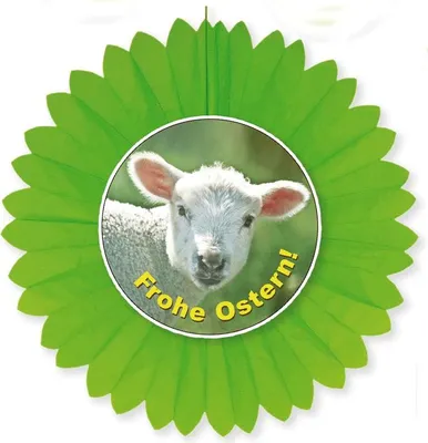 Produktbild von Dekofächer Ostern mit Schaf 60 cm