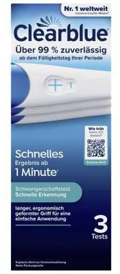 Immagine prodotto di Test di gravidanza Clearblue a rilevamento rapido, confezione da 3