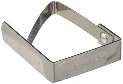 Tischdeckenklammern Edelstahl 4 Stück 5,5x4x1 mm silber