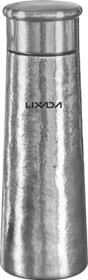 Produktbild von lixada 300 ml Titan-Kristall-Thermosbecher, doppelschichtiger Thermosbecher, tragbarer Becher, geeignet für Outdoor-Camping, Reisen usw.