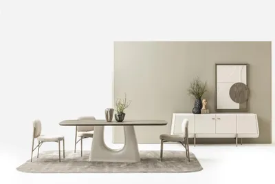 Produktbild von Esszimmer Set Esstisch 6х Stühle Anrichte Gemälde Moderne Möbel 9tlg