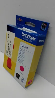 Produktbild von Brother LC121M, Magenta, Tinte auf Pigmentbasis, 1 Stück(e), 300 Seiten, Einzelpackung