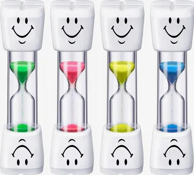 Produktbild von 4er Set Sanduhren 3 Minuten bunte Küchen Timer