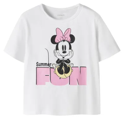 Immagine prodotto di Nome: IT Mädchen Nmfakaja Minnie Ss Nreg Top Wdi, Bianco Ottico, 98 cm