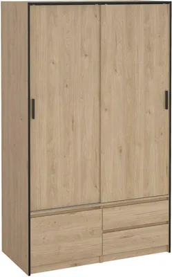 Immagine prodotto di Dmora Guardaroba Grande Bedollo 60.25x200h cm Marrone Rovere, Appendiabiti 3 Ante