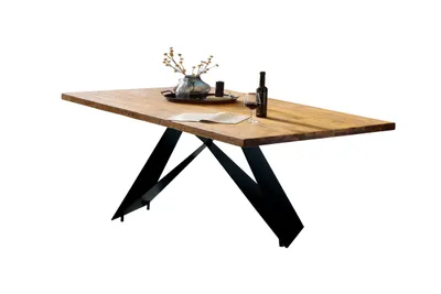 Produktbild von SIT Möbel Tisch 220x100 cm | Platte Teak 50 mm natur | Metallgestell schwarz | B 220 x T 100 x H 76,4 cm | 16116-11 | Serie TABLES & CO