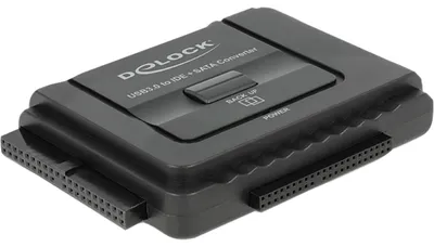 Produktbild von DeLOCK USB 3.2 Gen 1 Konverter, USB-A Stecker > SATA 22P + IDE 40P +