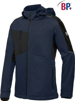 Produktbild von BP® Softshelljacke für Herren - nachtblau/schwarz - XSn