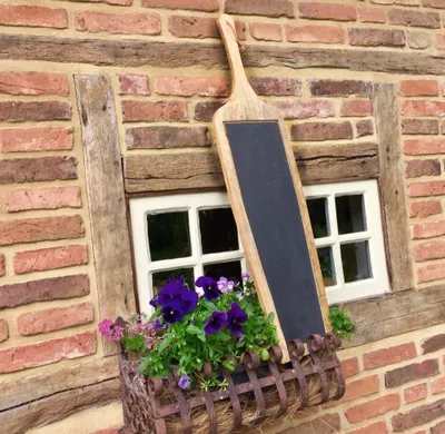 Produktbild von Langes Servierbrett Schneidebrett aus Holz, rustikales Küchenbrett