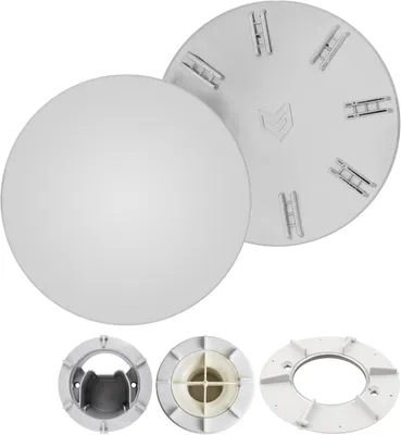 Produktbild von Duschabfluss Abdeckhaube, Ø 120 mm, kompatibel mit alter Viega Tempoplex und Roca Ablaufgarnitur, ersetzt Modell, 6956.0, 192 730, für Duschwanne