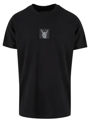 Image de Mister Tee - T-shirt pour hommes "Squelette Patch" (TN2412) (Taille S) (Noir)