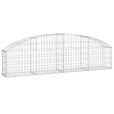 Obrázok produktu pre vidaXL Gabión s vysokým oblúkom 200x30x40/60 cm Pozinkované železo