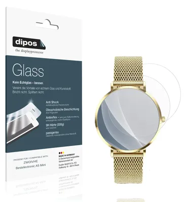 Produktbild von 2x Schutzfolie für ZWOIVHE Bestelectronic A5 Mini matt - Anti-Shock 9H Folie dipos Glass Kunststoffglas