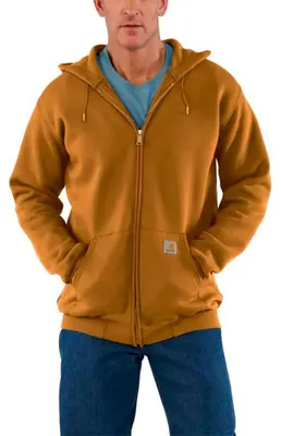 Obrázok produktu pre Mikina Carhartt K122 Marquette s celoprepínacím zipsom, hnedá, veľkosť L