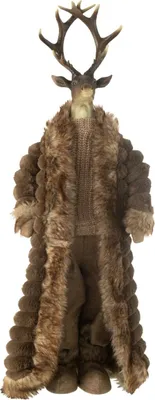 Obrázok produktu pre J-Line Stag Standing Coat Resin/Textile Brown Large