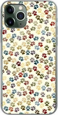 Produktbild von MuchoWow® Handyhülle Schutzhülle Hülle für Telefoonhoesje iPhone 11 Pro Muster - Hund - Pfoten - Jungen - Mädchen - Kinder - Kind Silikon Softcase Handy Hülle - Handy