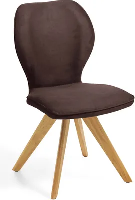 Produktbild von 2er Set Niehoff Sitzmöbel Colorado Trend-Line Design-Stuhl Eichen/Polyester - 180° drehbar