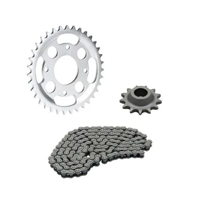 Zdjęcie produktu dla Zestaw łańcucha 3-częściowy srebrny 13/35 zębów do Hercules K50 RS Sport Super Sport / K50 Sprint (do FG-No. 685160522)