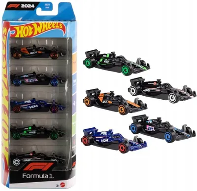 Image de Hot Wheels Lot de 5 Voitures FORMULE 1 Collection JBJ78