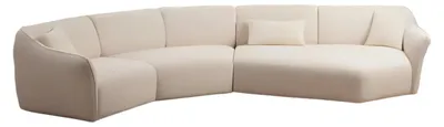 Produktbild von Weißes Stoffsofa Designer Wohnzimmer Möbel Textil Couchen Edler 4-Sitzer