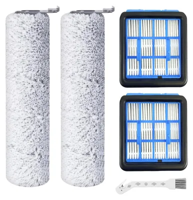 2 Rollborsten + 2 HEPA-Filter + Reinigungsbürste für BISSELL CrossWave