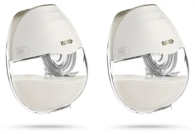 Produktbild von NENO BELISA TWIN Elektrische Doppelmilchpumpe, Hands-Free, kabellos, 3 Modi, 12 Intensitätsstufen, 2 x 180 ml, USB-C