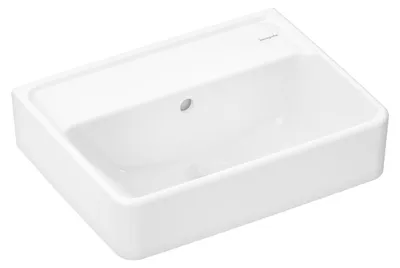 Produktbild von Hansgrohe Handwaschbecken Xanuia Q 450x340 mm ohne Hahnloch mit ?berlauf, SMC wei?, 61140450