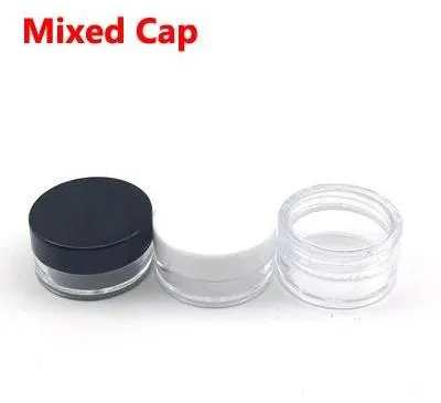 Immagine prodotto di Contenitore per cosmetici, ricaricabile, design trasparente, tappo bicolore, 20 g