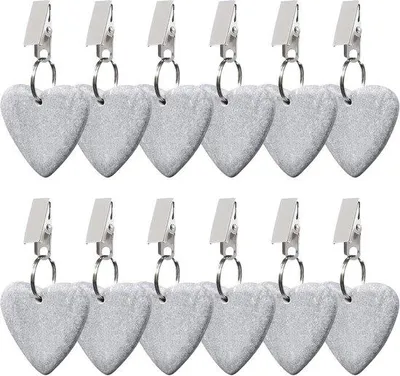 Immagine prodotto di Mollette per tovaglia in marmo - mollette per tovaglia extra resistenti - 12 pezzi