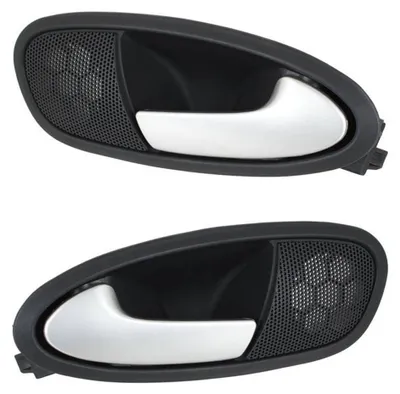 Immagine prodotto di GOLDCAR 2 Set di maniglie interne per porte anteriori, in argento, per Seat Leon
