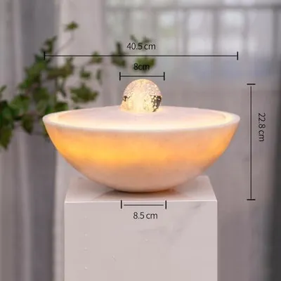 Produktbild von Tischbrunnen mit dynamischem Wasserkreislauf für den Wohlstandsfluss – geeignet für Zuhause, Büro oder Meditationsraum